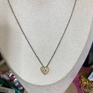 Gold Heart Pendant Necklace